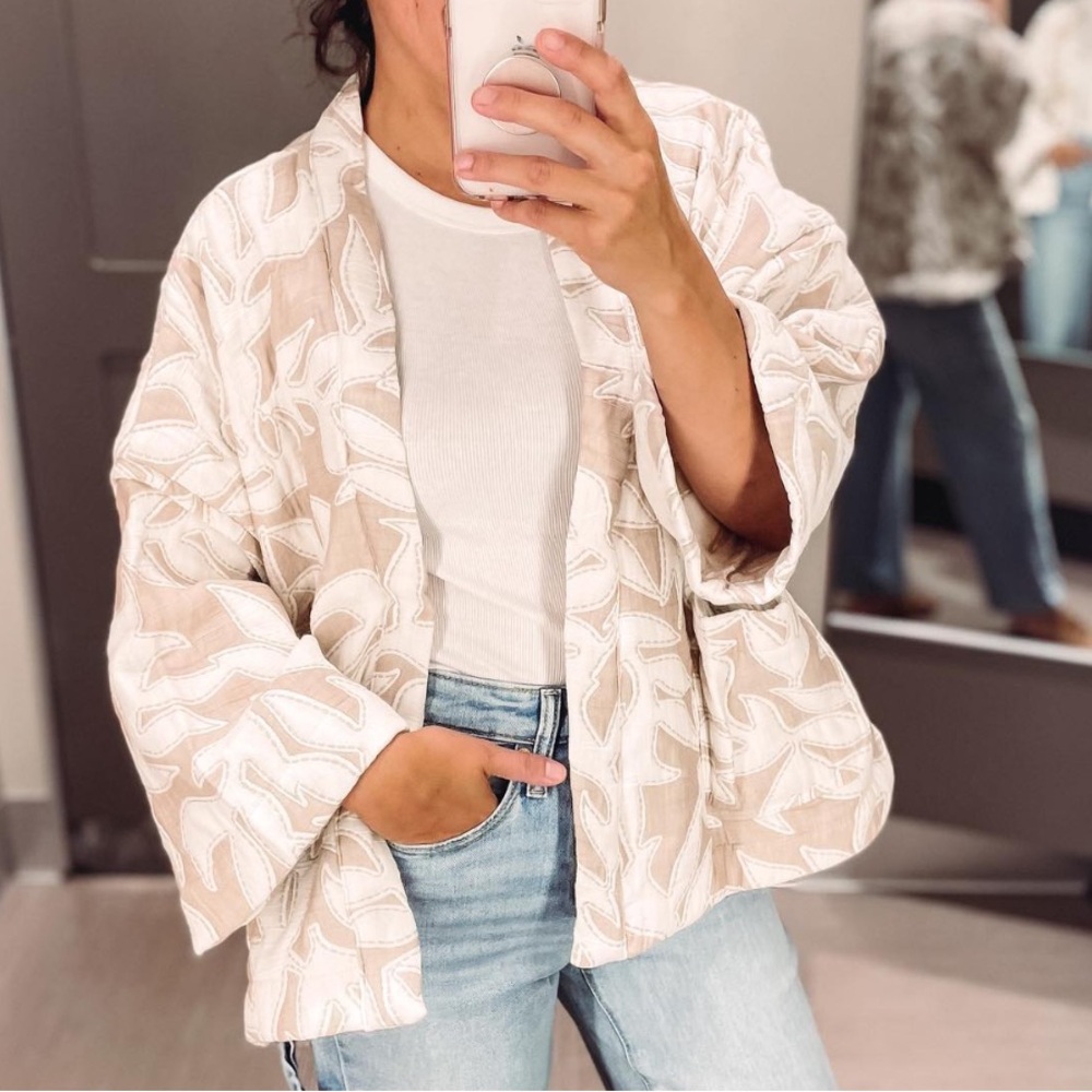 Quilted Jacket Cardigan